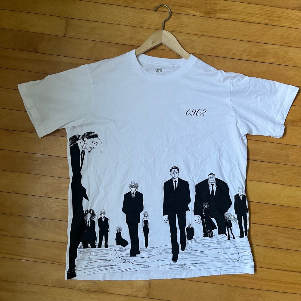 Uniqlo UT Hunter x Hunter Phantom Troupe Graphic Tee White Large Manga Shirt
